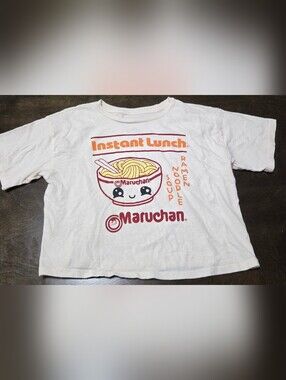Maruchan Instant Lunch Ramen Graphic T-shirt Girls L (10/12) Short Sleeve